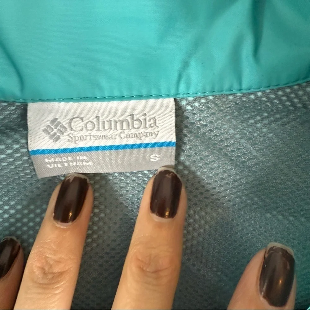Women's Columbia Switchback III Hooded Packable Jacket Color: Teal Jacket